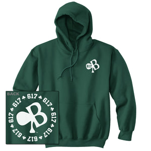617 Circle Logo | Dark Green Hood | Left Chest & Backside Logo